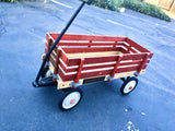 Wagoneer 36 All Terrain Wooden Red & White Metal Steel Wagon with wood sides