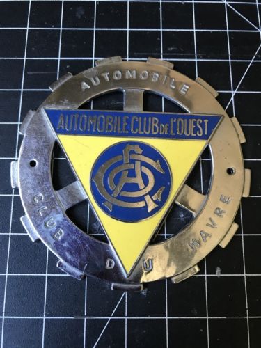 Automobile Club Du Havre Car Badge