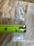 Antique Ornate Carved Mother of Pearl Engraved Art Chinese Casino Chips Set of 5