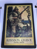 Robinson Crusoe 1900 Illustrated Antique Hardcover