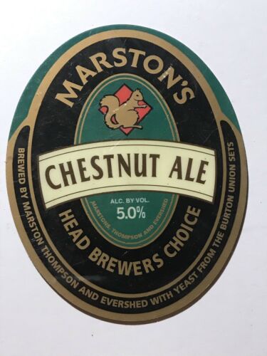 Marston’s Chestnut Ale Head Brewers Choice Vintage Beer Magnet