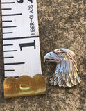 Estate Sterling Silver 925 Etched Eagle Pendant Charm