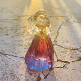 Disney Hallmarked Sleeping Beauty Princess Aurora Colored Glass Crystal Figurine