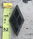 Vintage Judith Jack Sterling Silver 925 Black Onyx Marcasite Art Deco Brooch Pin