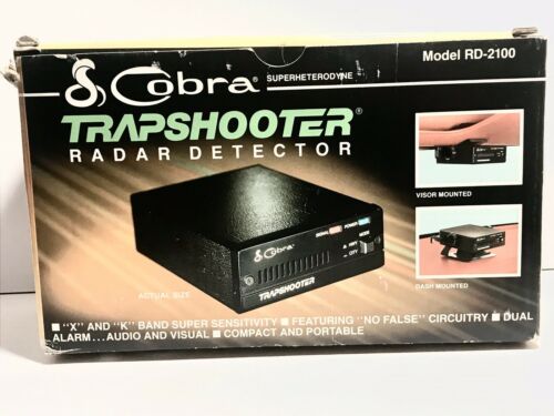 Cobra Trapshooter Radar Detector Model Rd2100 with Power Cord and Car Adapter