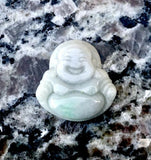 Rare Natural Jadeite High Quality Jade Carved Happy Buddha Pendant