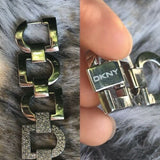 DKNY NY3915 Ladies Swarovski Crystal Designer Watch “D” Shape Collection