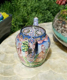 Rare Museum Quality Antique Enamel European Decorative Enameled Teapot
