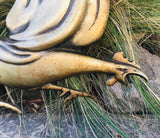 Vintage Bronze Pendergast San Francisco Metal Rooster Chicken Wall Art Plaque