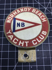 Normandy Beach Yacht Club Car Badge