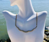 Vintage Swarovski Swan Logo Pale Crystal Gold Plated Necklace