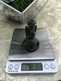 Antique Asian Thai Bronze Metal Devotee Temple Figure Relic Armstrong Collection