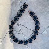 Vintage Signed Matisse Renoir Copper Metal Necklace Clip on Earrings Set