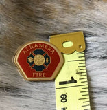Authentic Alhambra Fire Red Orange Tack Pin Marked Taiwan asi-35850