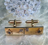 Vintage Signed Anson 12GF Masons Cuff Links