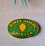 Hotel Jardin Luggage Llabel Calella Barcelona Espana Spain Sticker Original