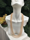 Nolan Miller Glamour Collection 3 Strand Art Deco Pearl & Blue Stone Necklace