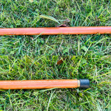 Vintage Sword Cane Brass Wood Stainless Steel Camel Head Knife Walking Stick
