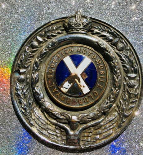 Royal Scottish Automobile Club Scotland Car Badge JJ592