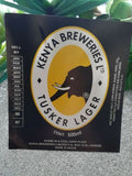 Kenya Breweries Ltd Tusker Lager Beer Label