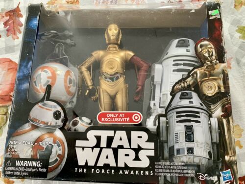 Star Wars The Force Awakens Droid Set-Target Exclusive! BB-8 C-3PO RO-4LO New