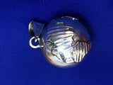 Vtg Taxco World Globe Sterling Silver 925 Chime Harmony Bell Orb Music Pendant