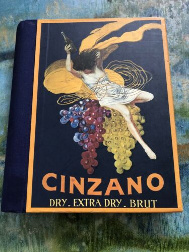 Cinzano Italian Wine 🍷 Diary Journal Hardcover Spiral Bound Bernise Vino