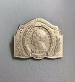 Large Vintage 100th Anniversary Samuel Gompers AFL-CIO Silver Tone Pin Brooch