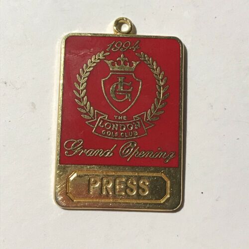 The London Golf Club Grand Opening 1994 Press Badge