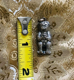 Antique Asian Sterling Silver Belkin Tribal Unusual Man Figurine Charm Pendant