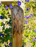 Vintage Artisan Hand Carved Wood Eagle Bird Head Walking Hiking Decor Stick Cane