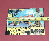 Norfolk Hotel Vintage Luggage Label Nairobi Kenya