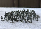 Vintage Metal Pewter Signed Garrison Civil War Figures Lot of 63 Custom Pieces.