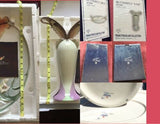 Seagull Decor Co. Franz Porcelain Collection Signed Butterfly Vase + Tray Set