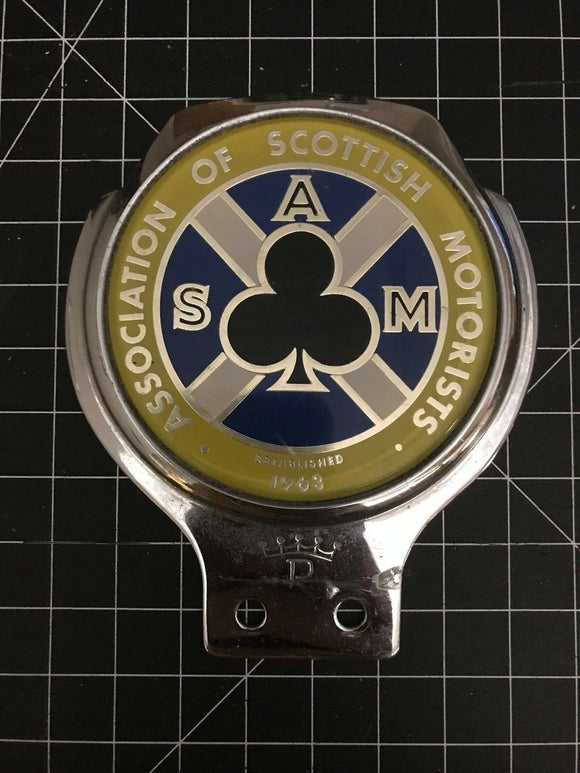 Association of Scottish Motorists Car Badge