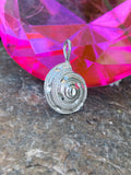 Nautical Sterling Silver Signed 925 Nautilus Conch Sea Shell Pendant Charm 2.8g