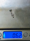 Musical Sterling Silver Dainty Treble Clef Music Note Pendant Charm .62 grams