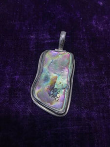 Silver (925) And Abalone Pendant