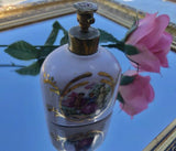 Vintage Rare An Irice 1940’s Porcelain Hand Painted Atomizer Perfume Bottle