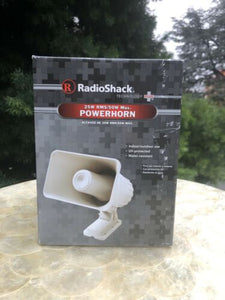 New RadioShack 25W RMS/50W Max Powerhorn Megaphone Indoor Outdoor