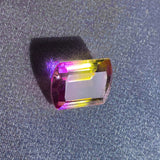 Bi Color Ametrine Yellow Purple Gem Stone Facted Cut Polished Crystal Specimen