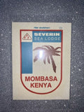 Severin Sea Lodge Mombasa Kenya Africa Palm Tree Advertising Luggage Label