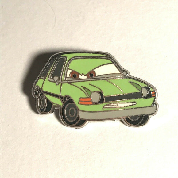 2012 Disney Pixar Cars 2 ACER Green Villain Spy Pacer Car Collector Pin Lapel