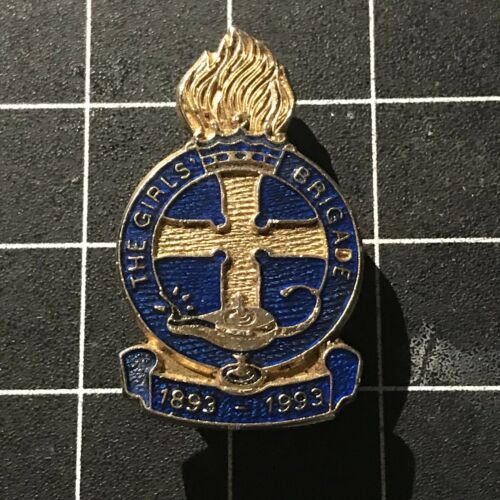 Vintage Rare Girls Brigade Enamel Pin Badge 100 Celebration 1893-1993