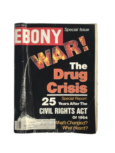 Ebony Magazine August 1989 WAR! 