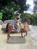 Pewter Collectors Showcase Napoleonic French Cuirassier Canting Horse & Soldier