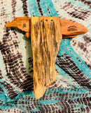 HandCrafted Signed TGRB Ron Blanchard Rustic Distressed Wood Wall Decor Art Hook