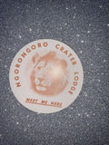 Ngoronogoro Crater Lodge Luggage Label Lion Africa Meet Me Here Advertising