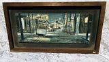 Abstract Original Oil Painting Signed Ray Mathewson San Francisco City Cable Car