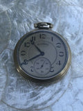 I.W.C.CO 10K Gold Filled Illinois Watch Co Pocket Watch (WORKS!) 17 Jewels